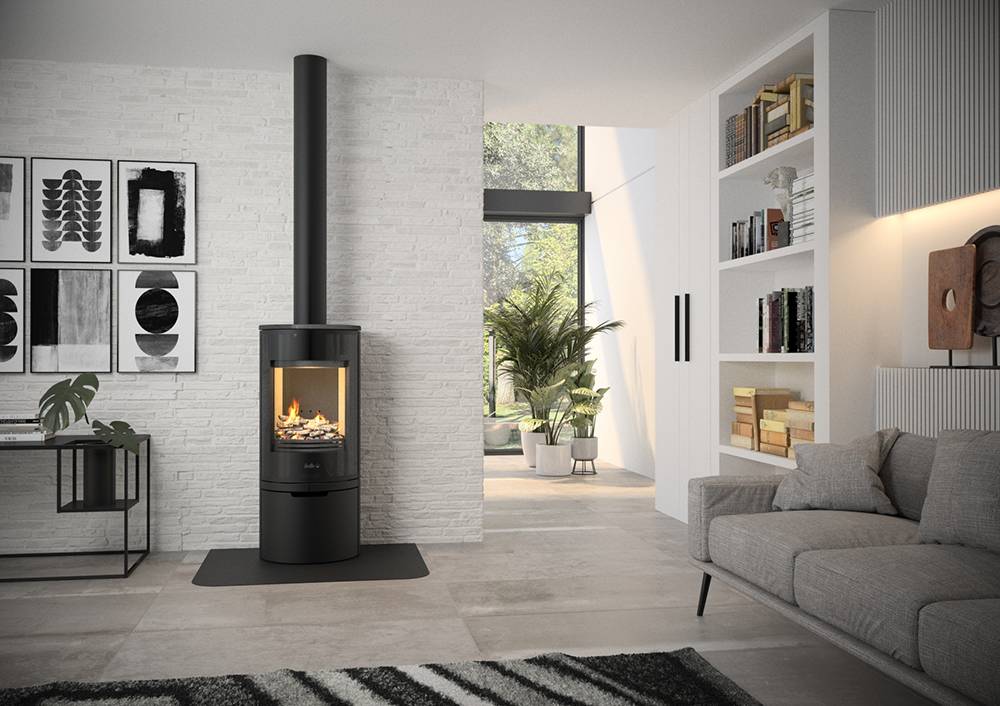 poele à bois deville  MF Cheminée