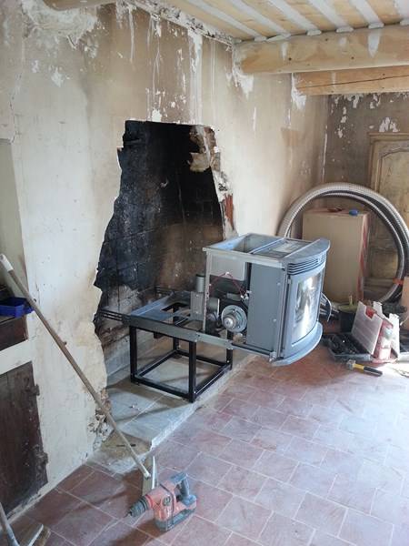 INSTALLATION INSERT DANS CHEMINEE EXISTANTE