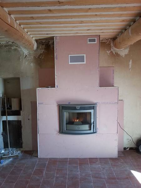 INSTALLATION INSERT DANS CHEMINEE EXISTANTE