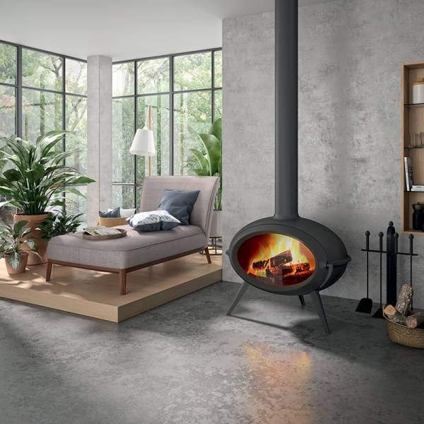 Poêle à bois BRIO 3 PIEDS Raccordable de chez INVICTA CASSIS