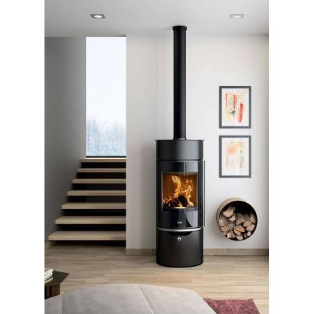 Poêle à bois étanche EGUZKI ACCUMULATEUR de chez DEVILLE MIMET