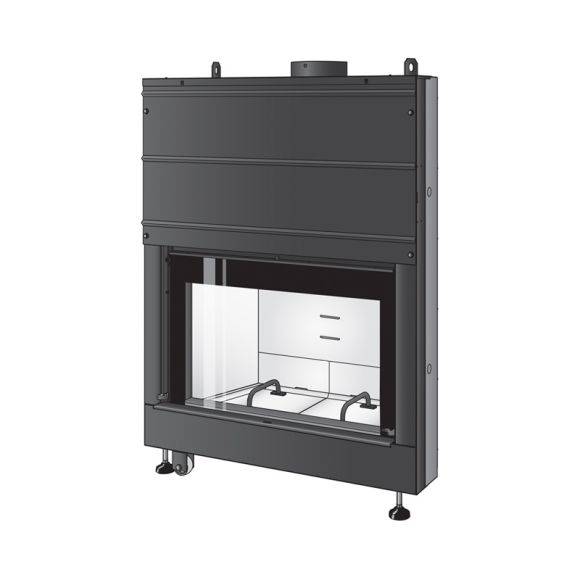 Foyer a bois light 02 de chez CAMINETTI MONTEGRAPPA sur  BERRE L'ETANG